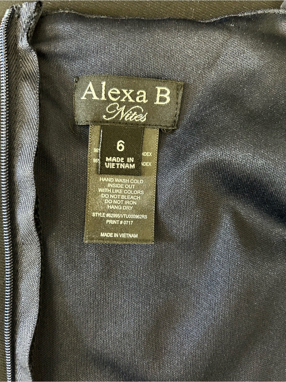 Alexa B Cocktail Dress Women's Size 6 Blue Lace Top Sleeveless Wedding Guest - Picture 7 of 9